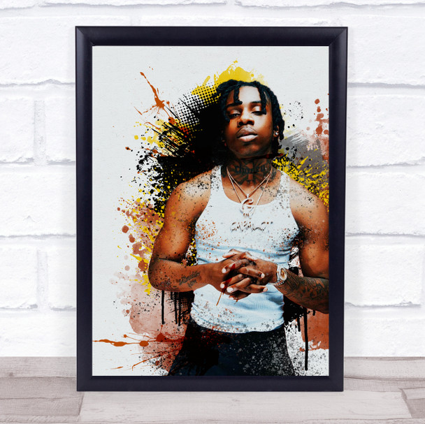 Polo G Splatter Wall Art Print