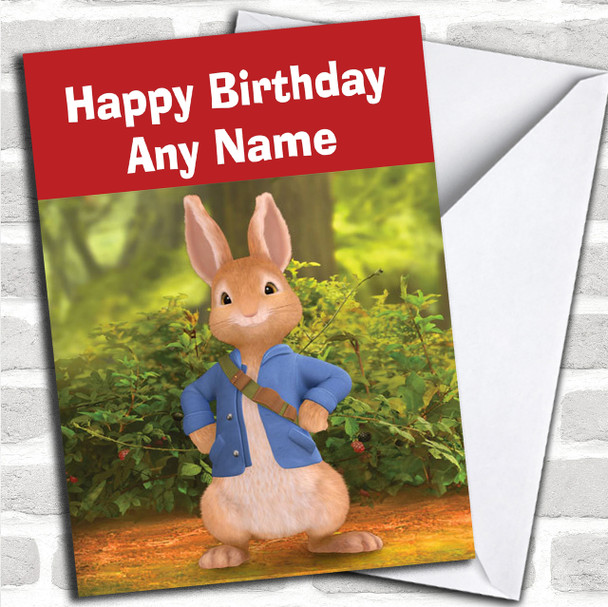 Peter Rabbit  Personalized Children's Birthday Card
