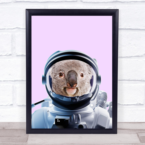 Spaceman Astronaut Koala Bear Wall Art Print