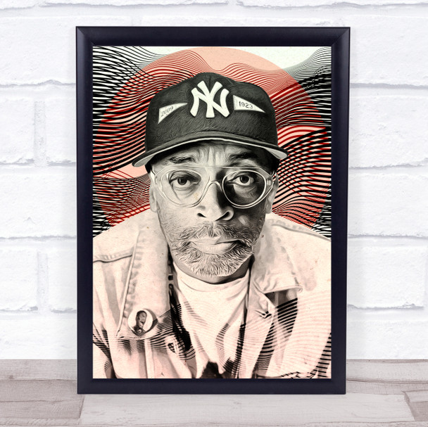 Spike Lee Retro Red Circle Wall Art Print