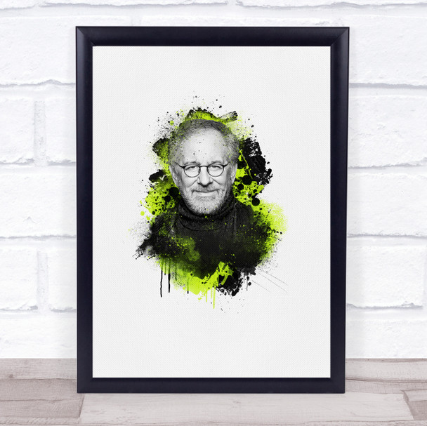 Steven Spielberg Watercolor Splatter Drip Wall Art Print