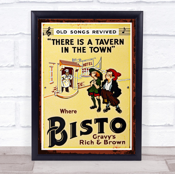 Vintage Advert Bisto Wall Art Print