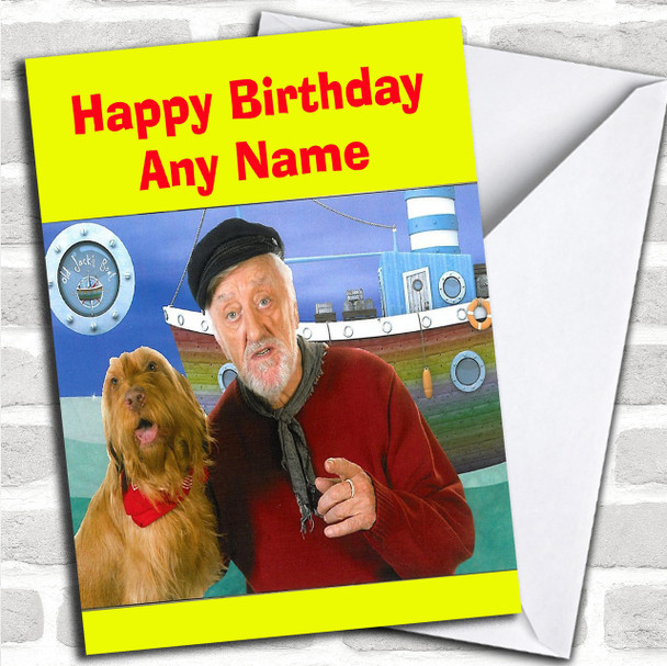 Old Jack's Boat  Personalized Children's Birthday Card