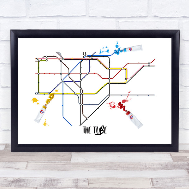 The Tube Paint Tubes Squidge Wall Art Print