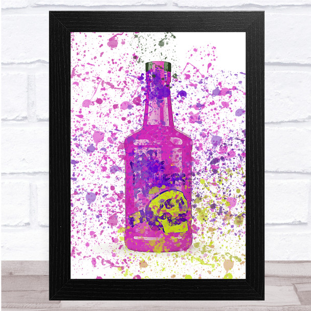 Dead Mans Fingers Passionfruit Rum Splatter Wall Art Print