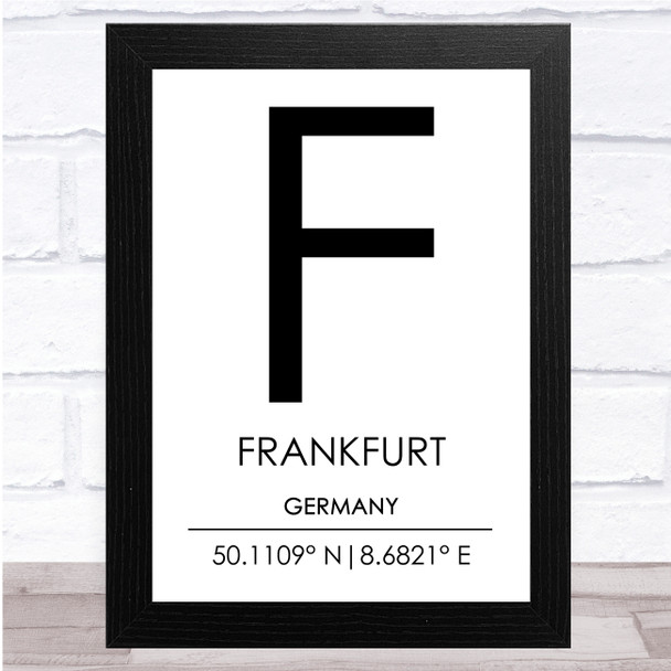 Frankfurt Germany Wall Art Print