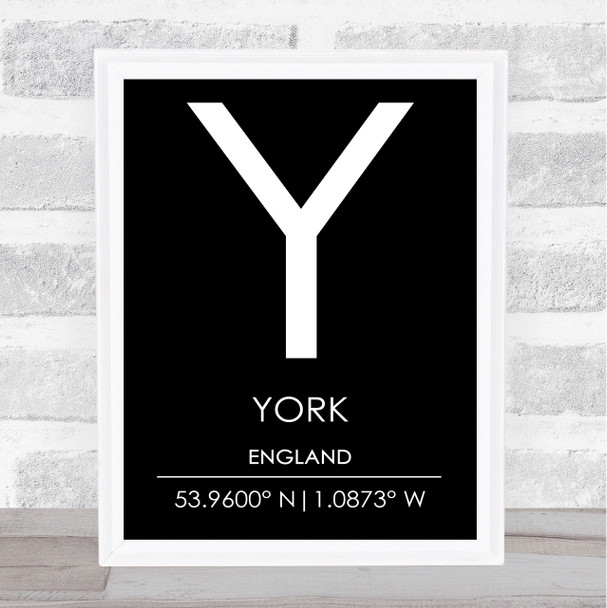 York England Wall Art Print