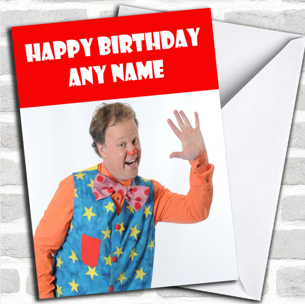 Mr Tumble Red  Personalized Children's Birthday Card