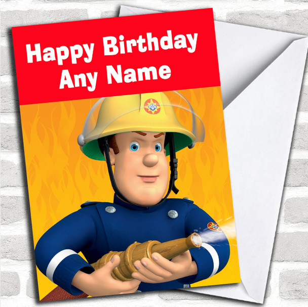 Fireman Sam  Personalized Children's Birthday Card