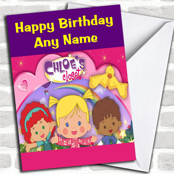 Chloe's Closet  Personalized Children's Birthday Card