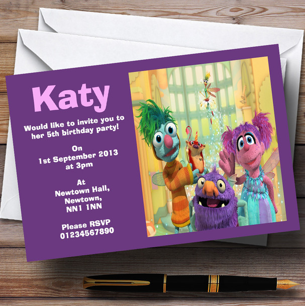 Abby's Flying School Personalized Children's Birthday Party Invitations