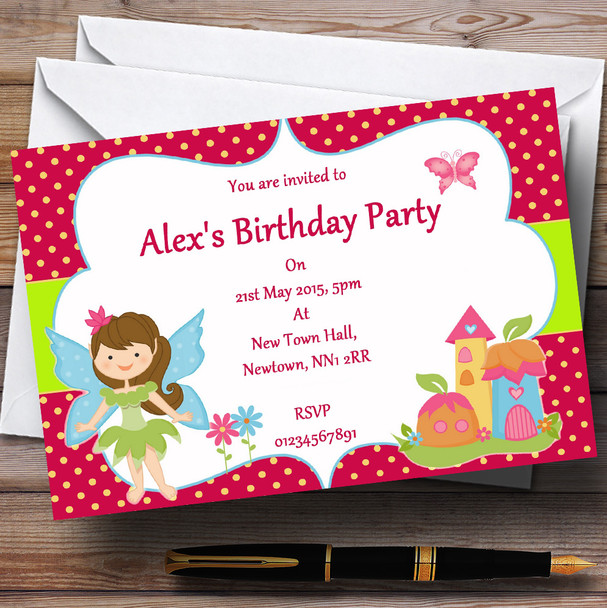 Fairy Pixie Personalized Birthday Party Invitations