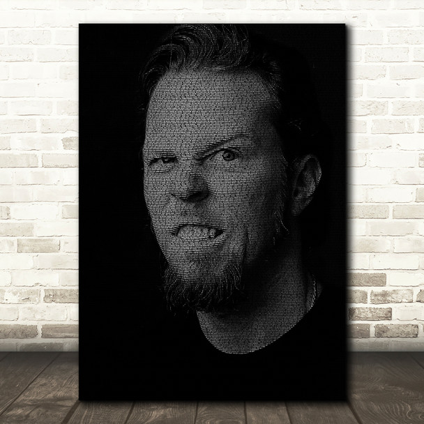Metallica Nothing Else Matters James Hetfield Face s Music Song Lyric Wall Art Print
