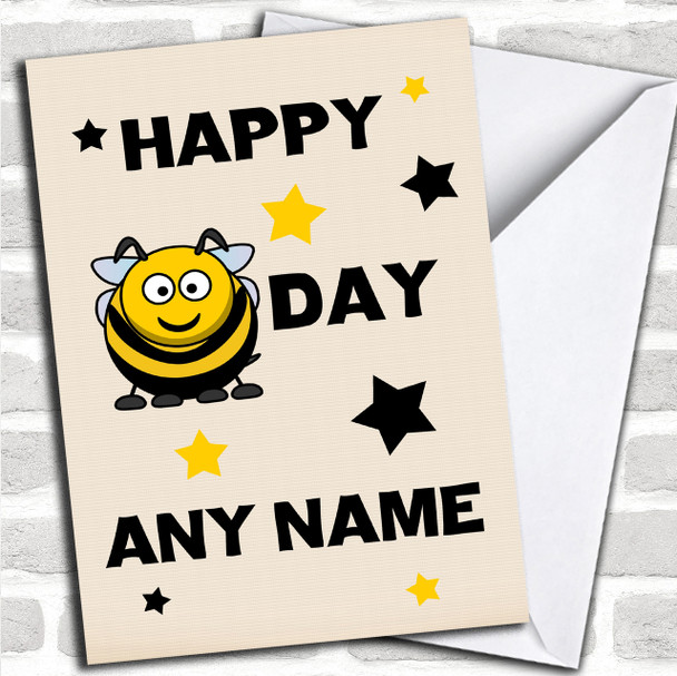 Funny Joke Bee Personalized Birthday Card