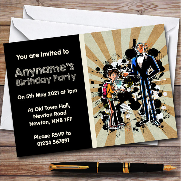 Spies In Disguise personalized Children's Kids Birthday Party Invitations