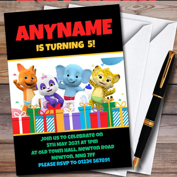 Word Party personalized Children's Kids Birthday Party Invitations