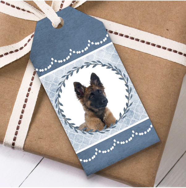Belgian Shepherd Tervuren Dog Blue Birthday Present Favor Gift Tags