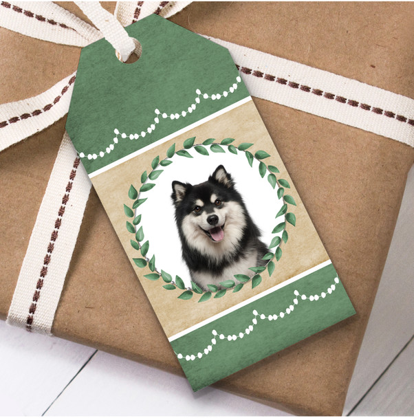 Finnish Lapphund Dog Green Birthday Present Favor Gift Tags