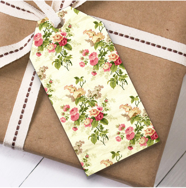 Shabby Chic Vintage Flower Birthday Present Favor Gift Tags
