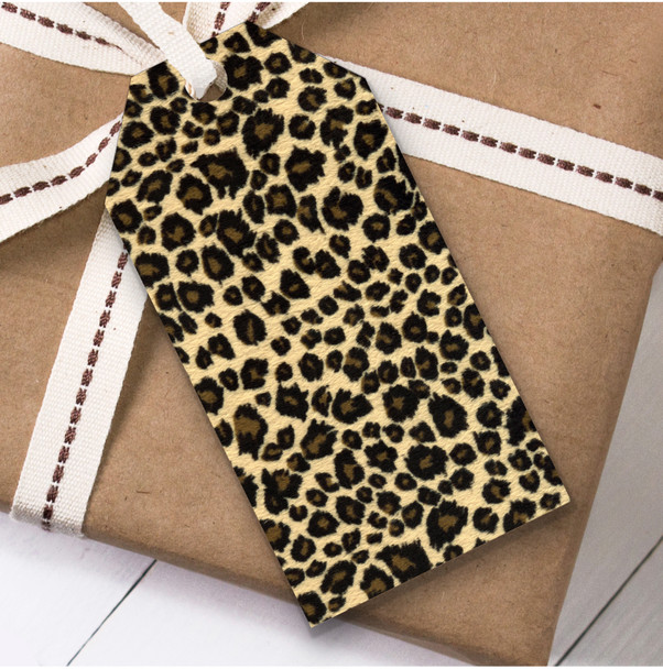 Leopard Print Birthday Present Favor Gift Tags