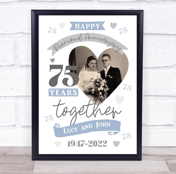 75th Anniversary Gift/decoration, Love Laughter and Happily Ever After, 75  Years of Marriage, PRINTABLE 8x10/16x20 Sign id - Etsy