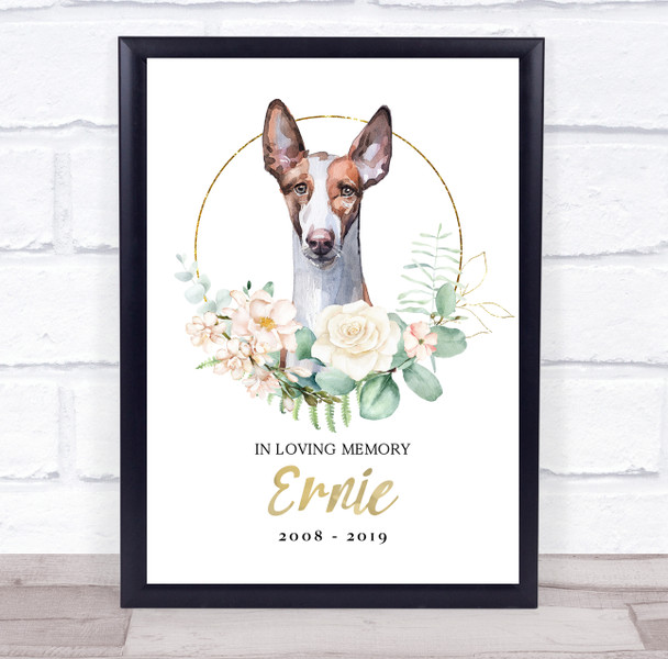 Dog Memorial In Loving Memory Style 13 Personalized Gift Print