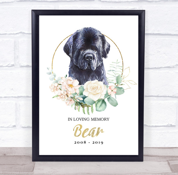 Dog Memorial In Loving Memory Style 15 Personalized Gift Print