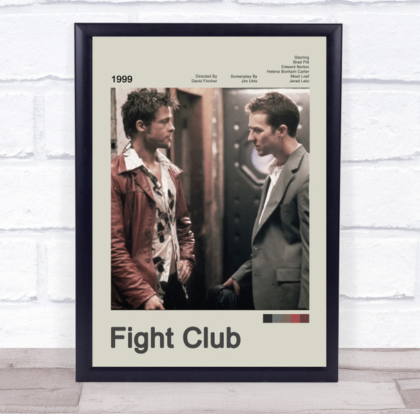 Fight Club Movie Polaroid Vintage Film Wall Art Poster Print