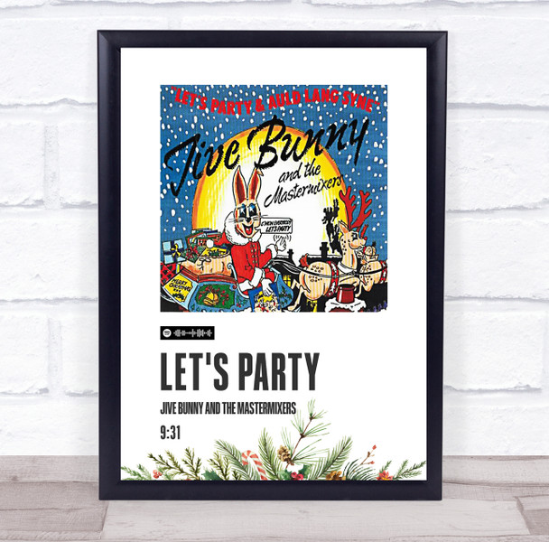 Jive Bunny And The Mastermixers Let's Party Christmas Single Polaroid Music Art Print