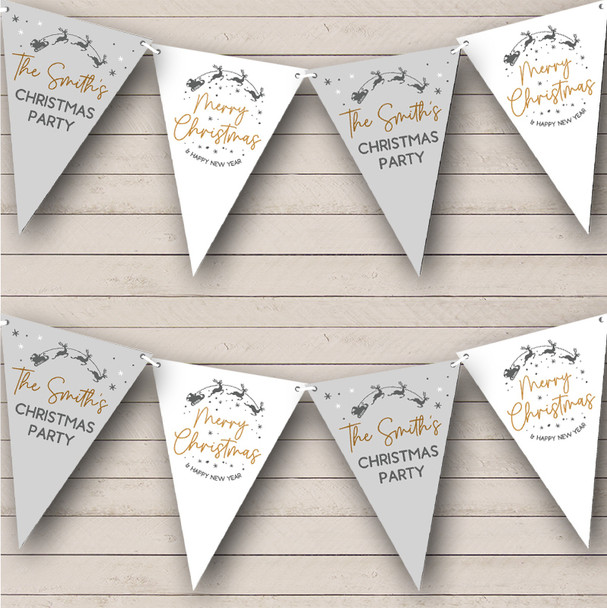 Christmas Party Merry Christmas & Happy New Year Personalized Christmas Bunting