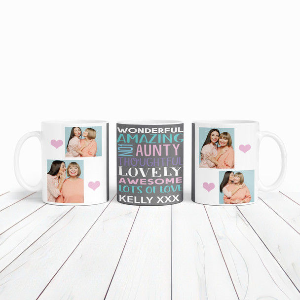 4 Photos Amazing Aunty Gift Tea Coffee Personalized Mug