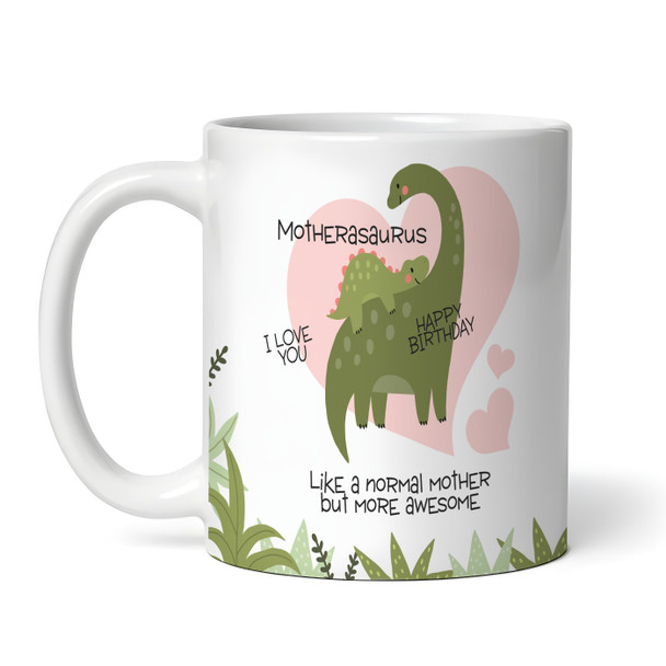 Dinosaur Mum And Baby Birthday Gift Personalized Mug