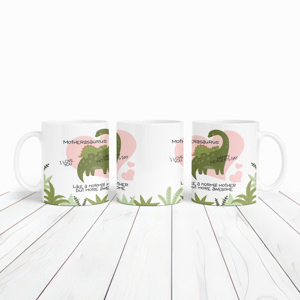 Dinosaur Mum And Baby Mother's Day Gift Personalized Mug