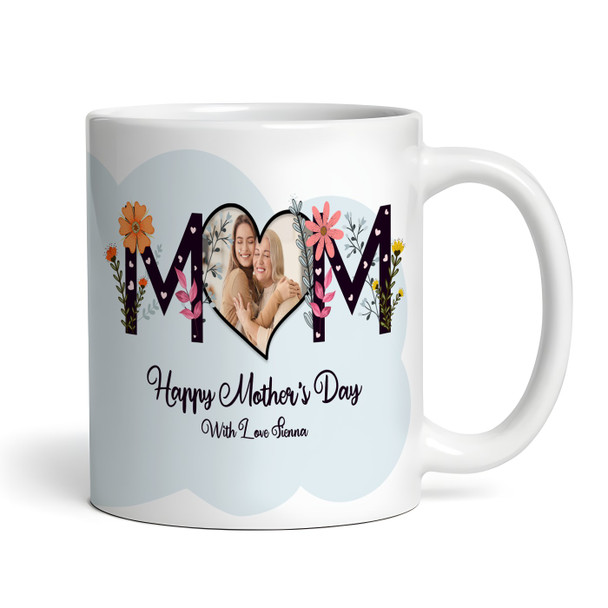 Mum Floral Photo Mother's Day Gift Personalized Mug