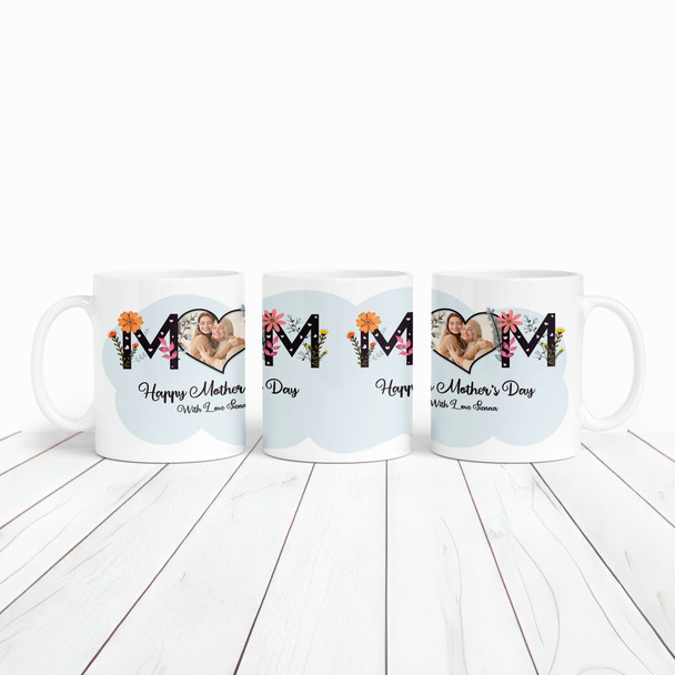 Mum Floral Photo Mother's Day Gift Personalized Mug
