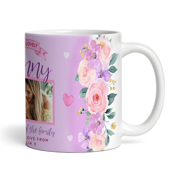 Nanny Photo Heart Of The Family Birthday Mother's Day Gift Personalized Mug