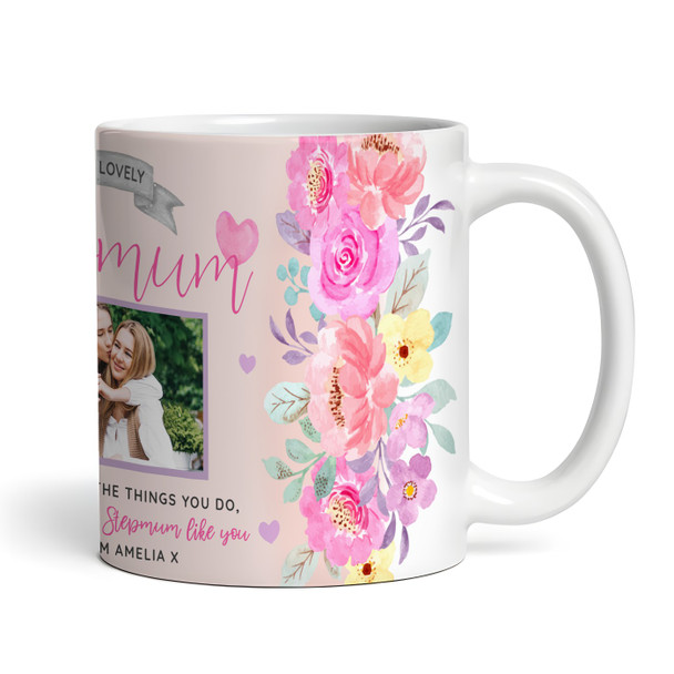 Stepmum Thank You Photo Mother's Day Birthday Gift Personalized Mug
