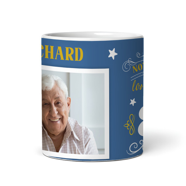 80th Birthday Photo Gift Not Everyone Looks This Good Blue Personalized Mug