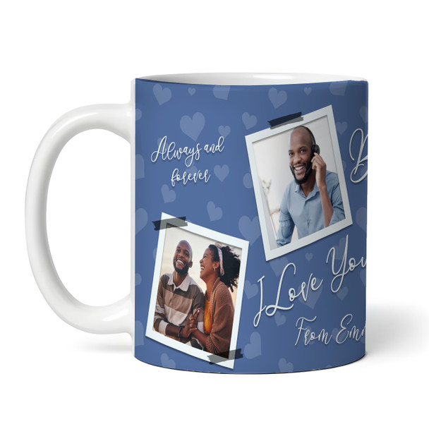 Amazing Boyfriend Gift Blue Background Photo Tea Coffee Cup Personalized Mug