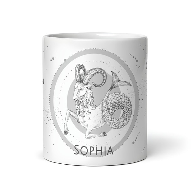 Capricorn Zodiac Sign Birthday Gift Tea Coffee Cup Personalized Mug