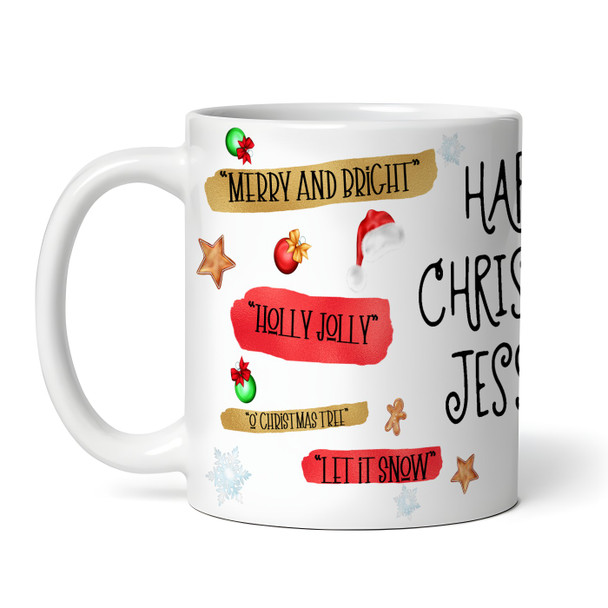 Christmas Sayings Christmas Gift Tea Coffee Cup Personalized Mug
