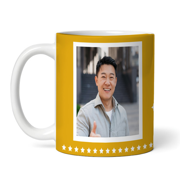 Funny 40th Birthday Gift Middle Finger 39+1 Joke Yellow Photo Personalized Mug