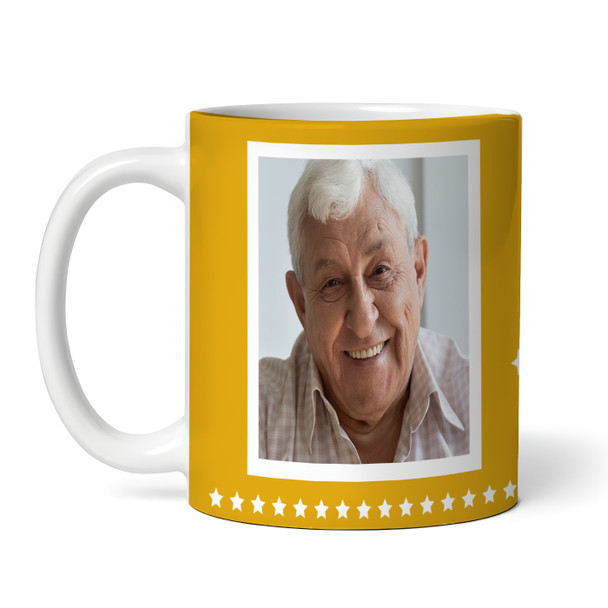Funny 70th Birthday Gift Middle Finger 69+1 Joke Yellow Photo Personalized Mug