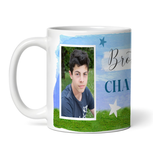 Gift For Brother Soccer Player Soccer Photo Tea Coffee Cup Personalized Mug