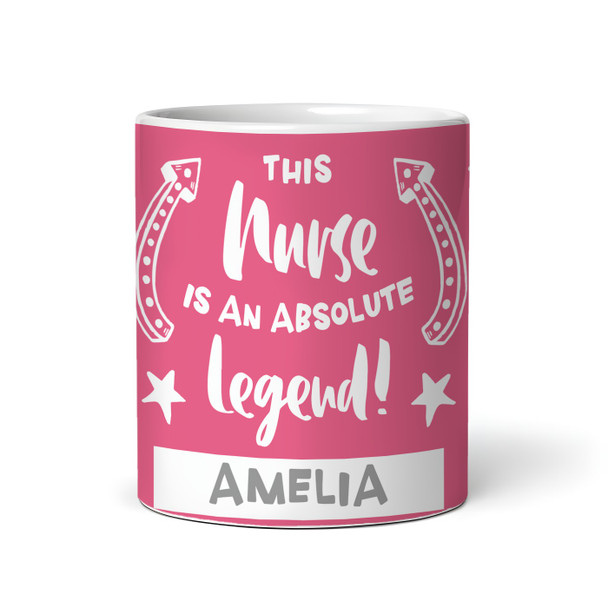 Gift For Nurse Legend Photo Pink Tea Coffee Cup Personalized Mug