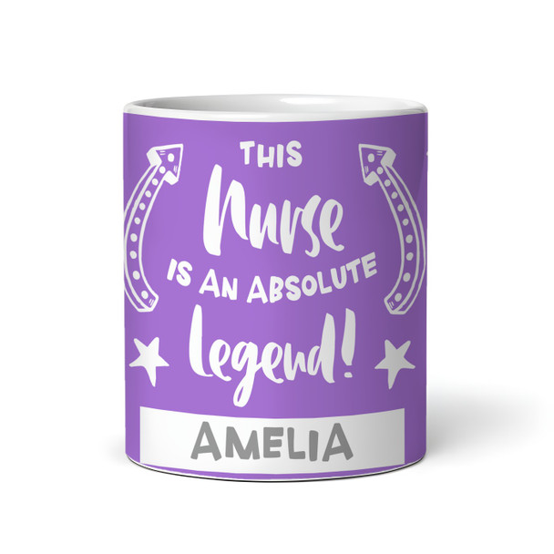 Gift For Nurse Legend Photo Purple Tea Coffee Cup Personalized Mug