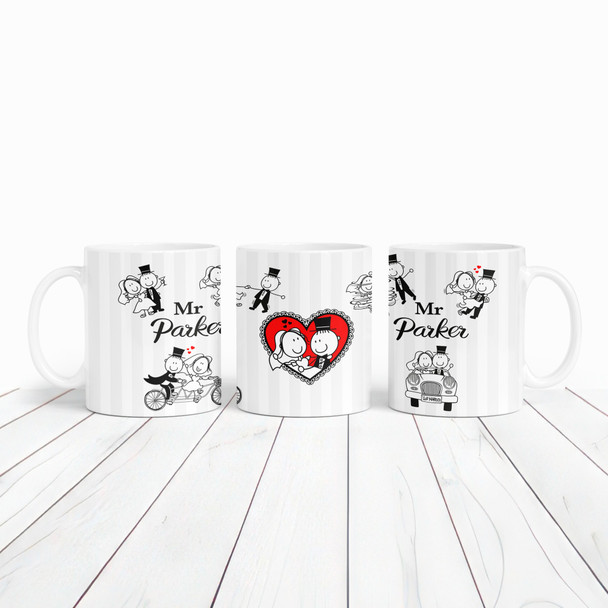 Mr Funny Bride And Groom Wedding Day Gift Tea Coffee Cup Personalized Mug