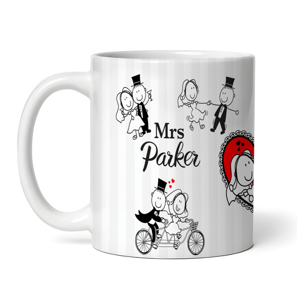 Mrs Funny Bride And Groom Tea Coffee Cup Custom Gift Personalized Mug