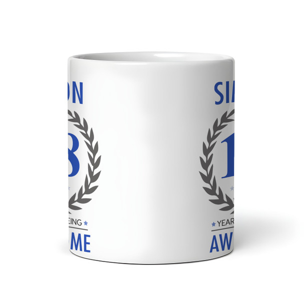 Present For Teenage Boy 18th Birthday Gift 18 Awesome Blue Personalized Mug