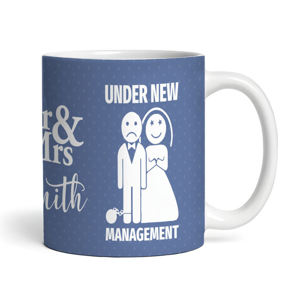 Under New Management Funny Wedding Gift For Groom Stag Personalized Mug